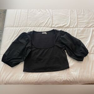 ASOS cropped puff sleeve top